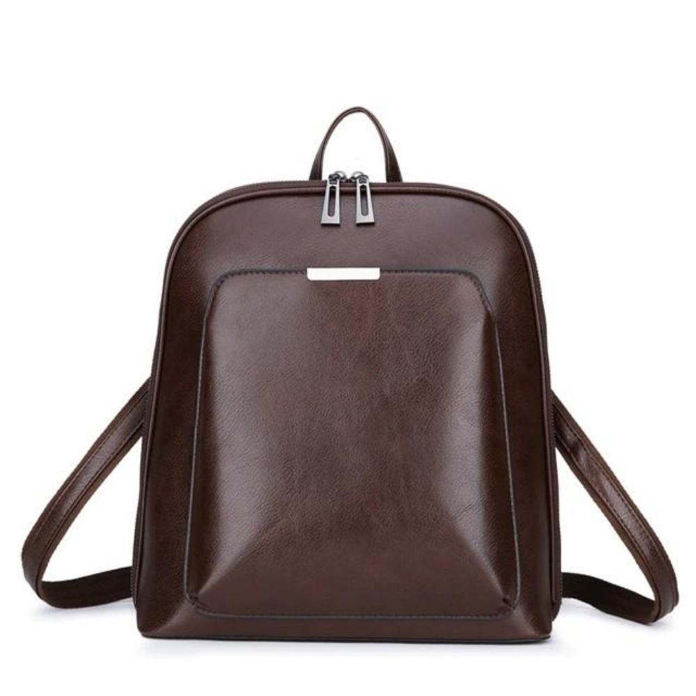 Saskia - Mochila Clásica con Doble Cierre de Cremallera