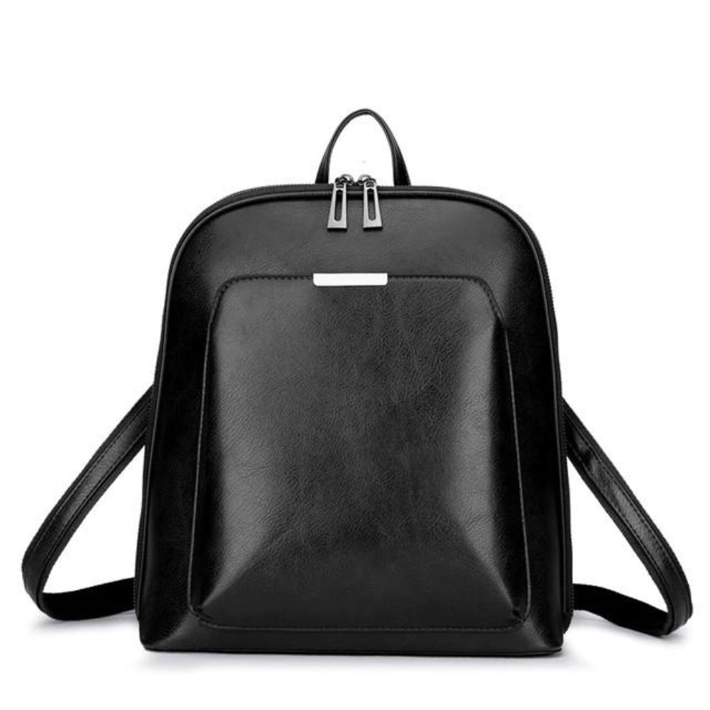 Saskia - Mochila Clásica con Doble Cierre de Cremallera
