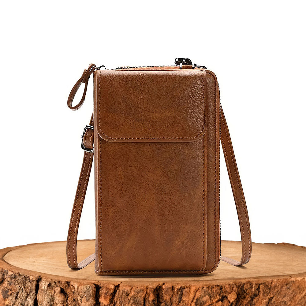 Clara - Elegante Bolso de Mano de Cuero