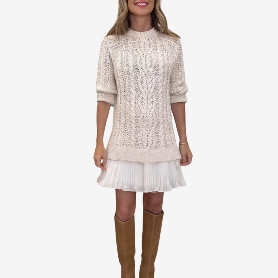 Vestido de Punto 2 en 1 Gaëlle | El Look Preppy Perfecto para el Otoño