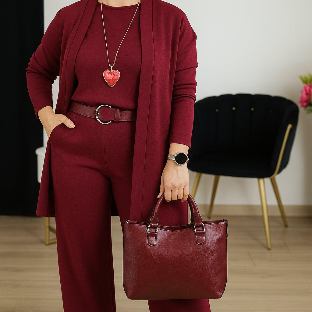 Lucía – Conjunto elegante de 3 piezas para un look moderno y refinado