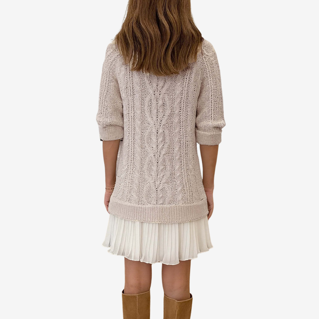 Vestido de Punto 2 en 1 Gaëlle | El Look Preppy Perfecto para el Otoño