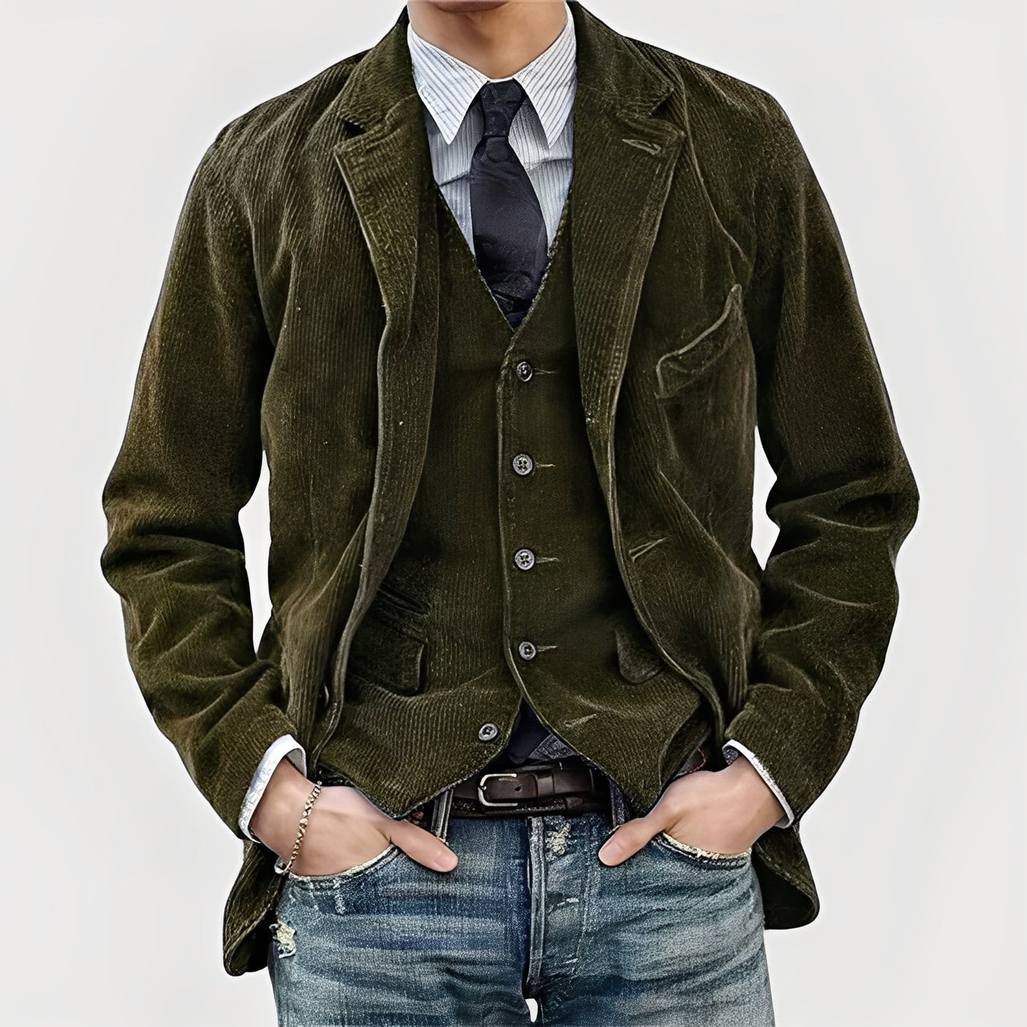 Enzo | Conjunto de chaqueta y chaleco de elegancia atemporal