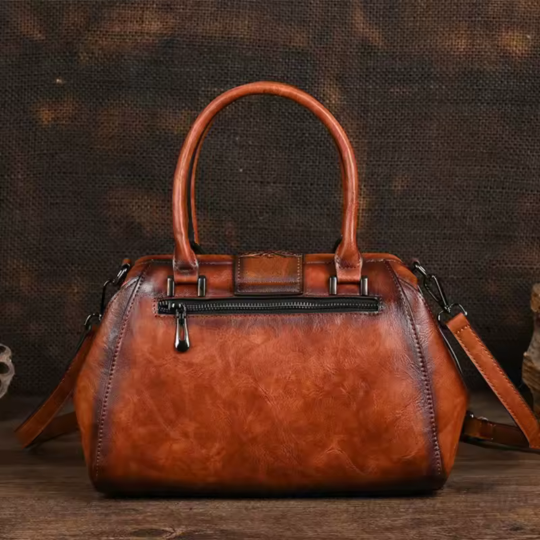 Florina - Bolso de piel con diseño grabado y estampado floral