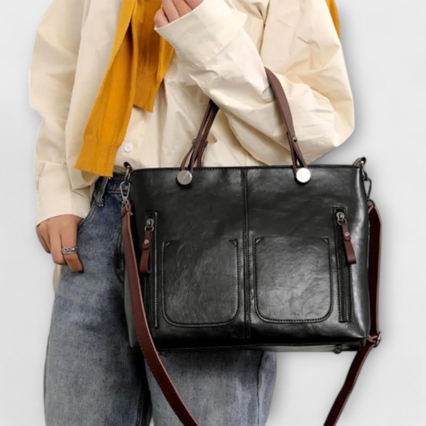 Serenya - Bolso de piel elegante