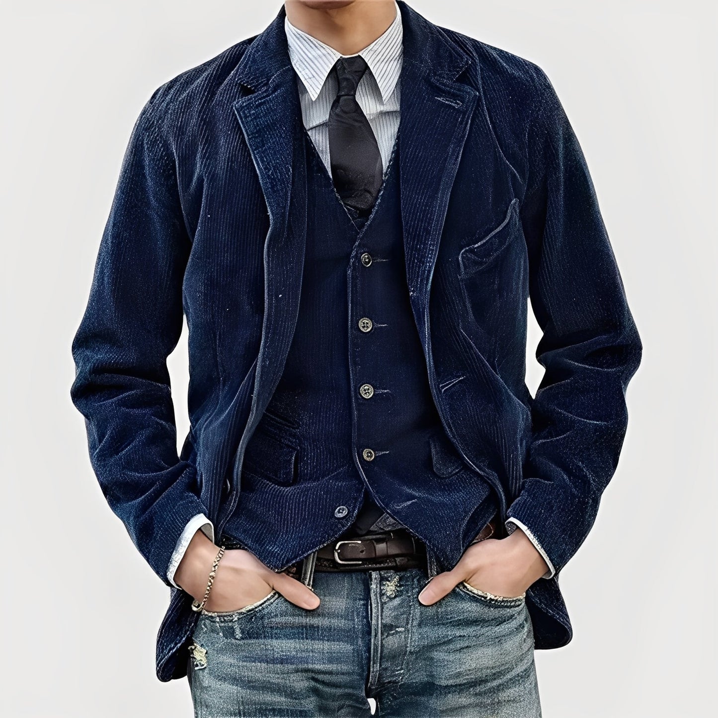 Enzo | Conjunto de chaqueta y chaleco de elegancia atemporal