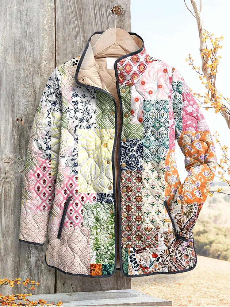Chaqueta Acolchada Floral para Mujeres - Ruby | Estilo Casual