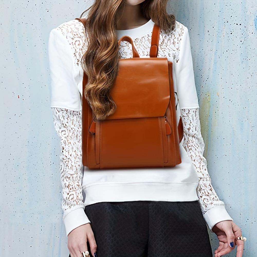 Hannelore – Mochila Vintage con Diseño Acolchado y Asa de Mano