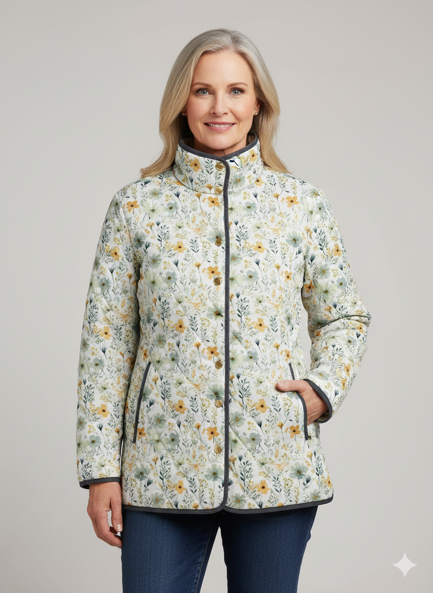 Harper | Chaqueta Acolchada Floral para Mujeres