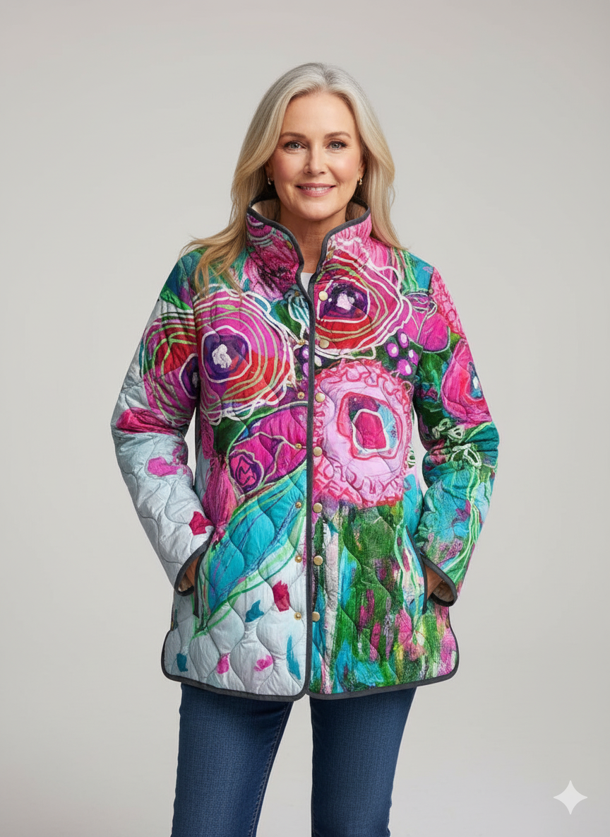 Ariana | Chaqueta Femenina Elegante con Diseño Floral
