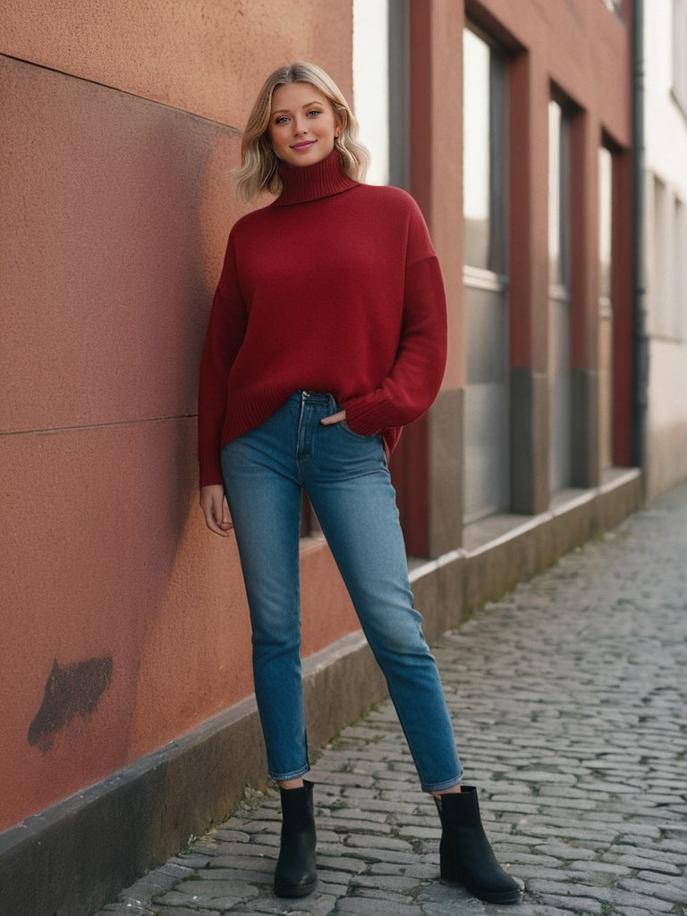 Cema – Jersey oversize con cuello alto