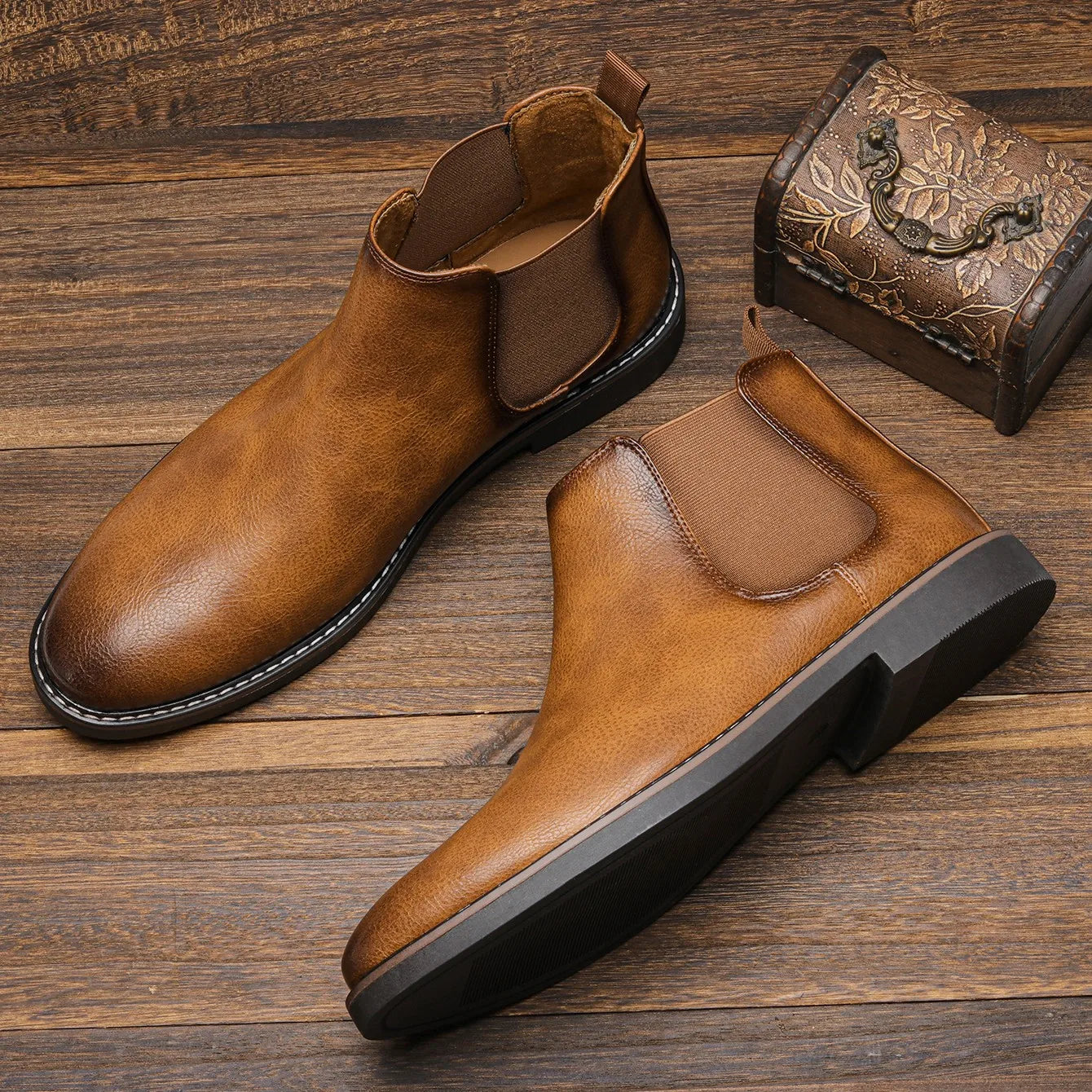 Maëlan | Elegantes Botines Chelsea para Hombre