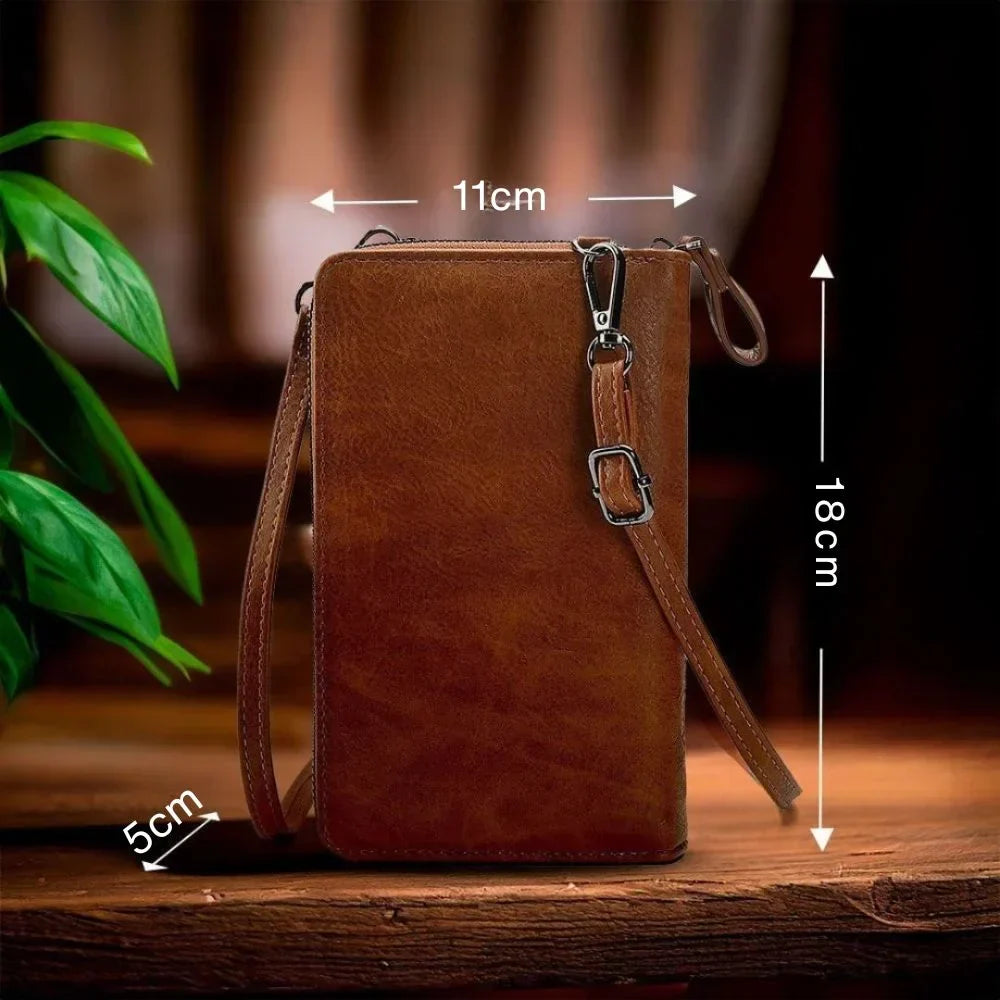 Clara - Elegante Bolso de Mano de Cuero