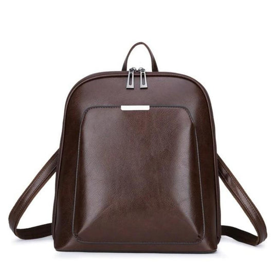 Saskia - Mochila Clásica con Doble Cierre de Cremallera