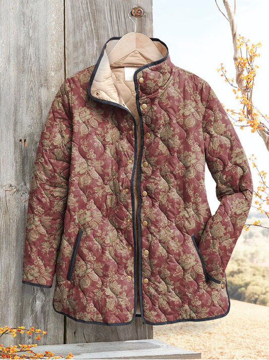 Taylor | Chaqueta Femenina con Estampado Floral Vintage