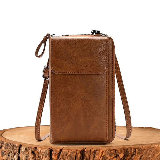 Clara - Elegante Bolso de Mano de Cuero