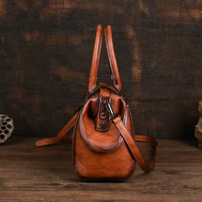 Florina - Bolso de piel con diseño grabado y estampado floral