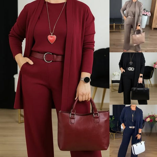 Lucía – Conjunto elegante de 3 piezas para un look moderno y refinado