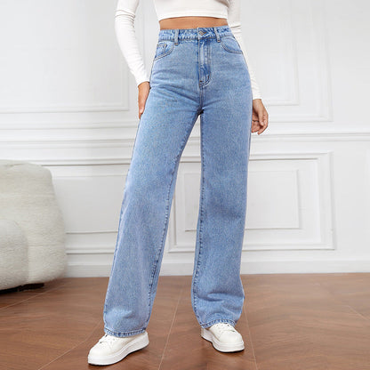 Selina - Jeans Straight de Cintura Alta