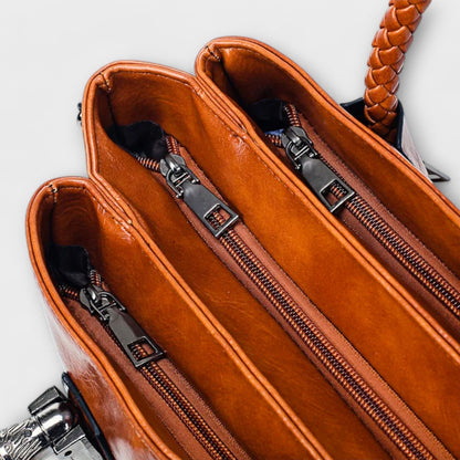 Lyrielle - Sofisticada Mochila de Yoga de Cuero