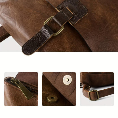 "Ermelinde – Mochila Retro Multifuncional" can be rewritten as "Ermelinde – Mochila Vintage Versátil".