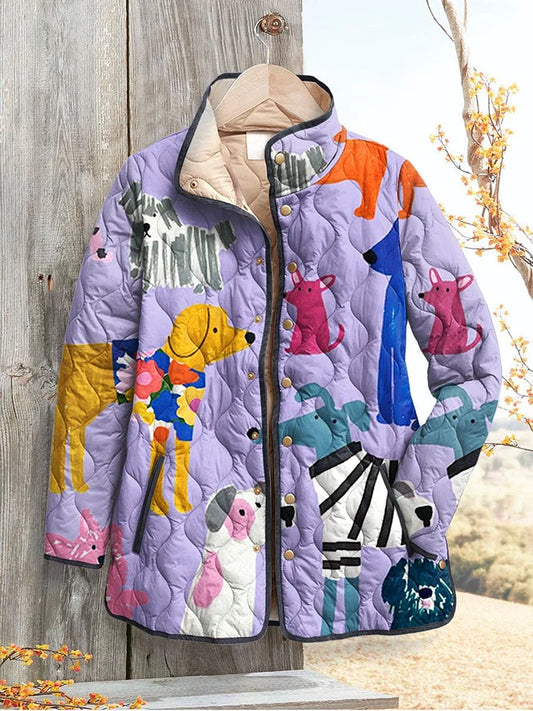 Allison | Chaqueta Casual Femenina con Diseño de Perro