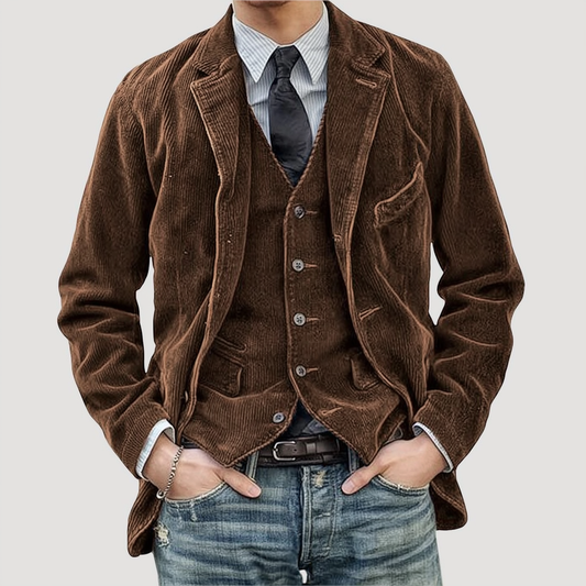Enzo | Conjunto de chaqueta y chaleco de elegancia atemporal